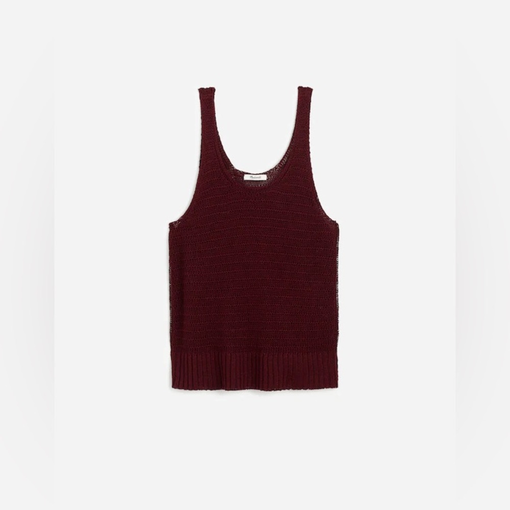 Madewell Burgundy Knit Tank Top